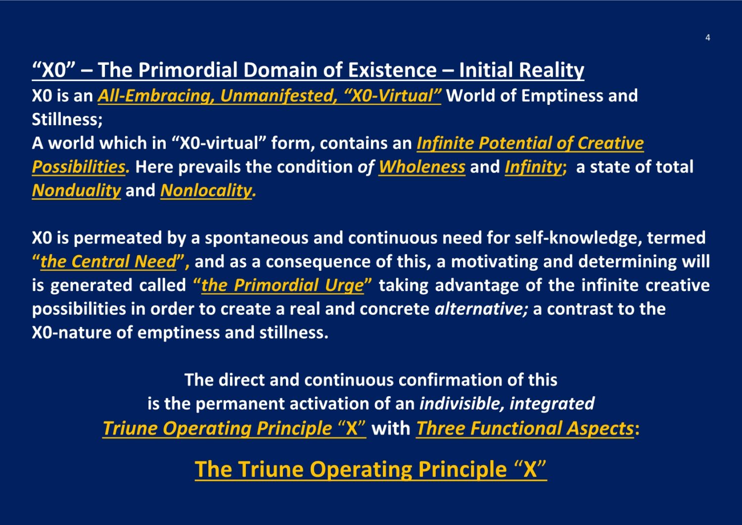 Initial Reality Ontology of Consiousness NCP X-AIONS